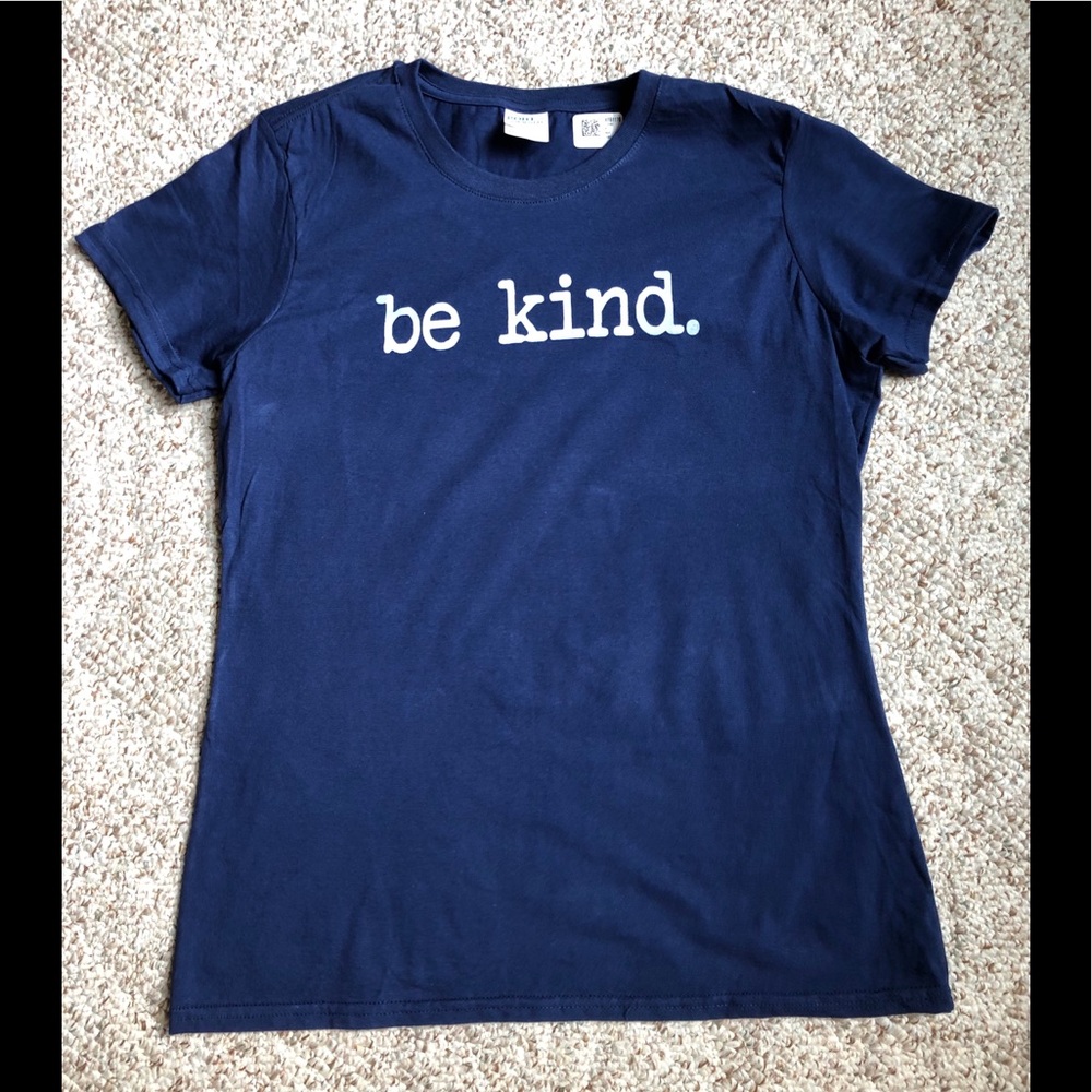 “Be Kind” Navy Blue Short Sleeve T-shirt